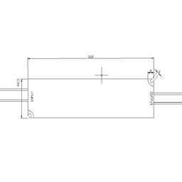 Блок питания для светодиодных лент IP 67 пластик 75 W, 12V, LV-75-12