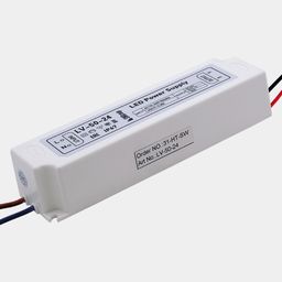 LED lentalar uchun quvvat manbai IP67 plastik 50 W, 24V, LV-50-24