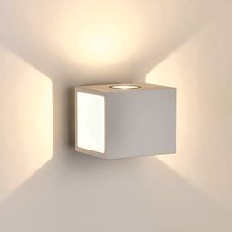 Белый настенный LED светильник куб, свет вверх-вниз