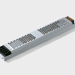 12V 200W IP20 ultrayupqa quvvat manbai bloki, metall korpus
