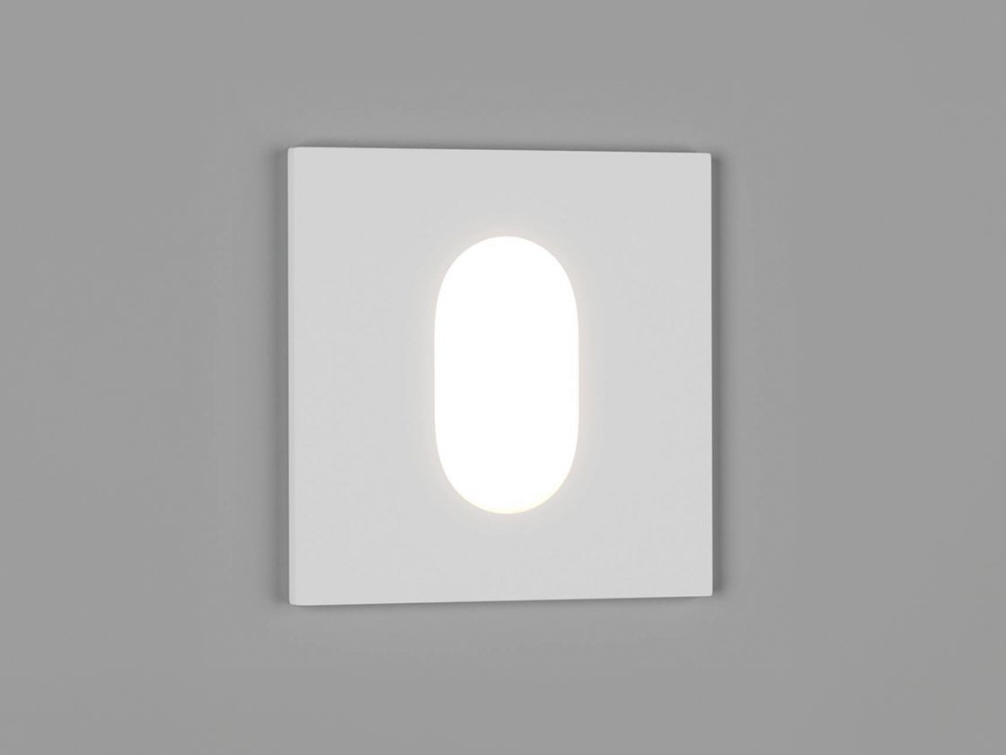 O‘rnatiladigan FLOOR S bra, oq panel, oval yorug‘lik teshigi
