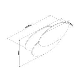 Светильник настенный GW O-SHADE белый, GW-6809R-12-WH-WW