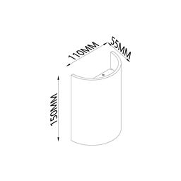GW TUBE devor chirog‘i oq, 4000K, GW-6805-6-WH-NW