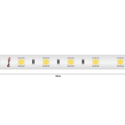 Kontakt maydonchalari bilan 24V LED lenta bo‘lagi