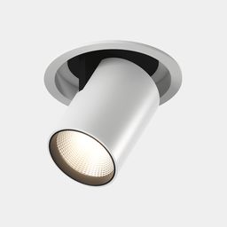 SPL seriyali ichki o‘rnatiladigan buriluvchi-chiqariluvchi LED shift chirog‘i, oq/qora, 25Вт, IP20, neytral oq (4000К), SPL-R1-25-NW