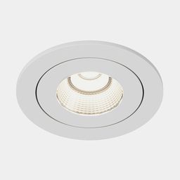 Встраиваемый потолочный светильник белый, вид спереди