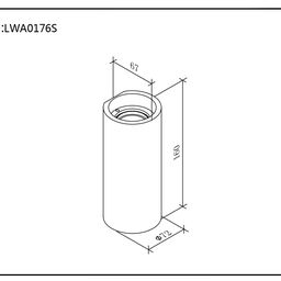 Devorga o‘rnatiladigan chiroq JY FLAME, LW-A0176S-WH-WW