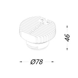 COMBO seriyali yoritgichlar uchun modul, tarqalish burchagi 60, 12Wt, Iliq oq (3000K), COMBO-BASE1-60-12-WW