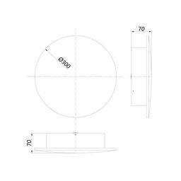 Devor chirog‘i GW CIRCUS qora, 3000K, 16 Vt, GW-8663L-16-BL-WW