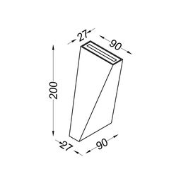 Oq devor chirog‘i GW METEOR 6 Vt, 4000K, GW-A807-6-WH-NW