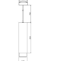 SY yoritgich, qora, 20 Vt, iliq oq yorug‘lik 3000K, SY-601242-BL-20-WW
