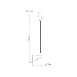 Devor chirog‘i WL BED 3 Vt, qora, dimmerli, BQ004103-A-3-DIM-BL-WW