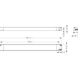LED lentalar uchun quvvat manbai 150 Vt LUX, L-150-24-LUX