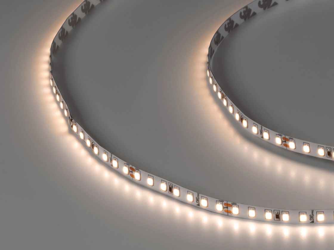 PRO 2835 LED lenta, 126 LED/m, 13 Vt/m, 24V, IP20, Rang: Neytral oq, SWG2P126-24-13-NW