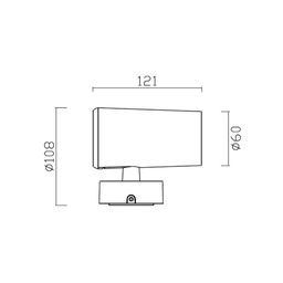 Landshaft chirog‘i TN kulrang, 9 Vt, DL-FS0012-9-GR-WW