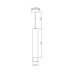 Trek uchun osma svetilnik SY qora, 10 Vt, SY-DIM-601241-BL-10-NW