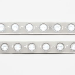 Wallwasher LED lenta 2835, 48 LED/m, 18 Vt/m, 24V, IP67, Rang: Sovuq oq, SWG-248-24-W20/45-67