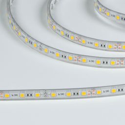 Silikon qoplamali SWG SMD5050 LED lenta, yuqoridan ko‘rinish