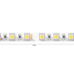Kesish qadami ko‘rsatilgan 24V LED lenta segmenti sxemasi