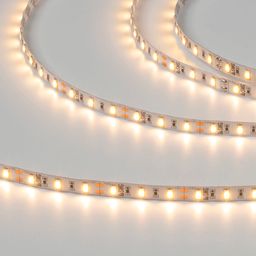 Светодиодная лента SMD5630 тёплый белый, включена