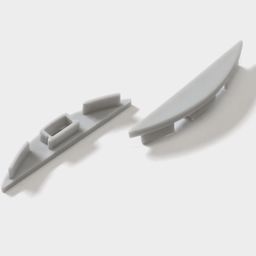 ARC-608FL profili uchun oq uch qopqoqlar, 2 dona