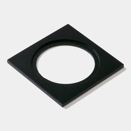 MINI COMBO kvadrat shaklli qora alyuminiy ramka, yuqoridan ko‘rinish