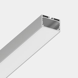 Osma/ustiga o‘rnatiladigan alyuminiy profil Design LED LS 4932, 2500 mm, anodlangan, LS.4932