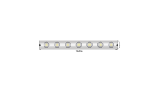 Лента светодиодная wall washer  5050, 42 LED/м, 6,2 Вт/м, 24В , IP67, Цвет: РГБ